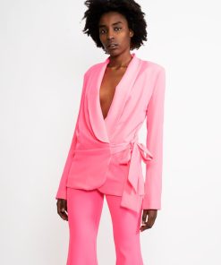 Donna ANIYE BY Giacche | Blazer Con Chiusura Laterale Rosa Fluo