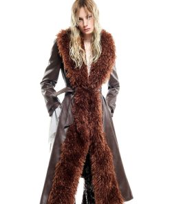 Donna ANIYE BY Cappotti | Cappotto In Eco Pelle Marrone